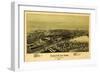 Altoona, Pennsylvania - Panoramic Map-Lantern Press-Framed Art Print
