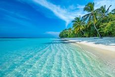 Maldives Islands Ocean Tropical Beach-Altug Galip-Framed Stretched Canvas