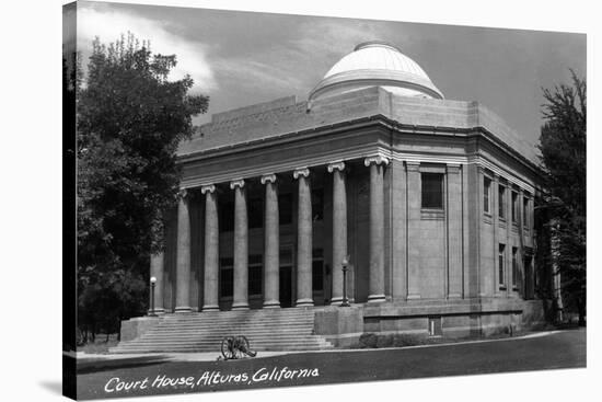 Alturas, California - Court House Exterior-Lantern Press-Stretched Canvas