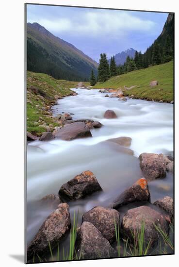 Altyn Arashan River and Valley, Issyk Kul Oblast, Kyrgyzstan-Ivan Vdovin-Mounted Photographic Print