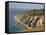 Alum Bay and the Solent, Isle of Wight, England, United Kingdom, Europe-Rainford Roy-Framed Stretched Canvas