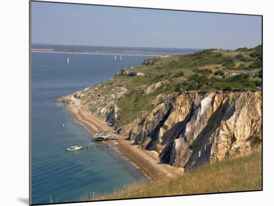 Alum Bay and the Solent, Isle of Wight, England, United Kingdom, Europe-Rainford Roy-Mounted Photographic Print