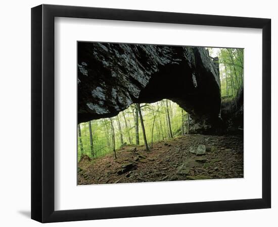 Alum Cove Natural Bridge, Ozark-St Francis National Forest, Arkansas, USA-Charles Gurche-Framed Photographic Print