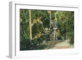 Alum Rock Park Picnic Grounds Vista View - San Jose, CA-Lantern Press-Framed Art Print