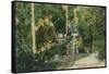 Alum Rock Park Picnic Grounds Vista View - San Jose, CA-Lantern Press-Framed Stretched Canvas