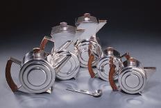 A Six Piece Silver and Rosewood Tea and Coffee Service, Circa 1934-Alvar Aalto-Stretched Canvas