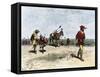Alvar Nunez Cabeza de Vaca Crossing the Great American Desert from Texas to Mexico, 16th Century-null-Framed Stretched Canvas