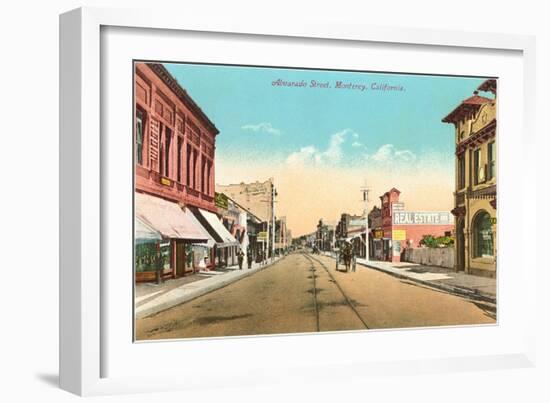 Alvarado Street, Monterey-null-Framed Art Print