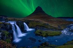 Kirkjufell... Under a Boreal Green Sky-Alvaro Roxo-Photographic Print