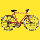 Old Classic Bike Illustration-alvaroc-Framed Stretched Canvas