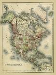 Antique Map of Europe-Alvin Johnson-Framed Art Print