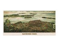 Bird’s Eye View of Sandusky, Ohio, 1898-Alvord Peters Co^-Laminated Art Print