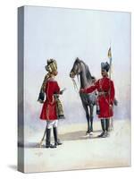 Alwar Lancers, Commandment and Chohan Rajput, Illustration for 'Armies of India' by Major G.F.…-Alfred Crowdy Lovett-Stretched Canvas