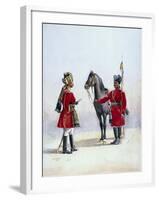 Alwar Lancers, Commandment and Chohan Rajput, Illustration for 'Armies of India' by Major G.F.…-Alfred Crowdy Lovett-Framed Giclee Print