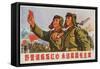 Always Follow Chairman Mao, Chinese Cultural Revolution-null-Framed Stretched Canvas