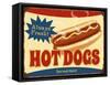 Always Fresh Hot Dogs-Retroplanet-Framed Stretched Canvas