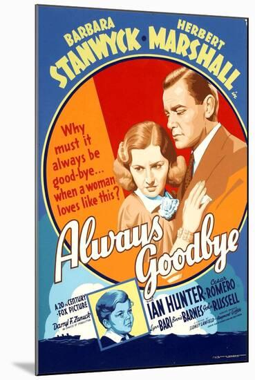 Always Goodbye, Barbara Stanwyck, Herbert Marshall, 1938-null-Mounted Photo