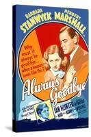 Always Goodbye, Barbara Stanwyck, Herbert Marshall, 1938-null-Stretched Canvas