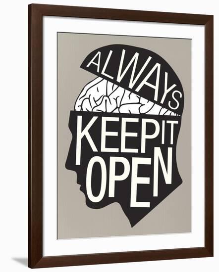 Always Keep It Open Poster-null-Framed Art Print