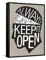 Always Keep It Open Poster-null-Framed Stretched Canvas