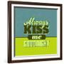 Always Kiss Me Goodnight 1-Lorand Okos-Framed Art Print