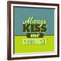 Always Kiss Me Goodnight 1-Lorand Okos-Framed Art Print