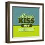 Always Kiss Me Goodnight 1-Lorand Okos-Framed Art Print