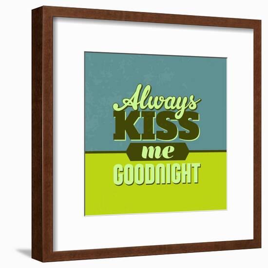 Always Kiss Me Goodnight 1-Lorand Okos-Framed Art Print