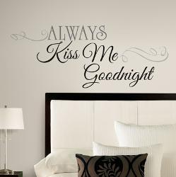 Affordable Word Quote Wall Decals Posters For At Allposters Always Kiss Me Goodnight L Stick Wall Decals