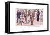 Always Merry and Bright - Hurrah for the Bargain Sales!-Ernest Ibbetson-Framed Stretched Canvas