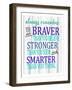 Always Remember You Are Blues-Kimberly Allen-Framed Art Print