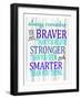 Always Remember You Are Blues-Kimberly Allen-Framed Art Print