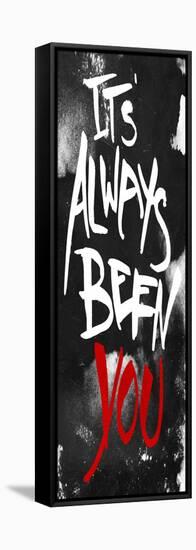 Always You Red-OnRei-Framed Stretched Canvas