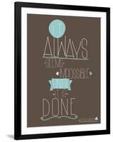 Always-null-Framed Art Print