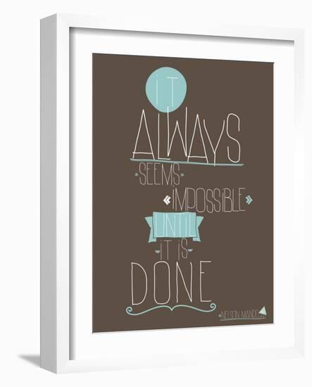 Always-null-Framed Art Print