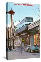 Alweg Monorail, Seattle, Washington-null-Stretched Canvas