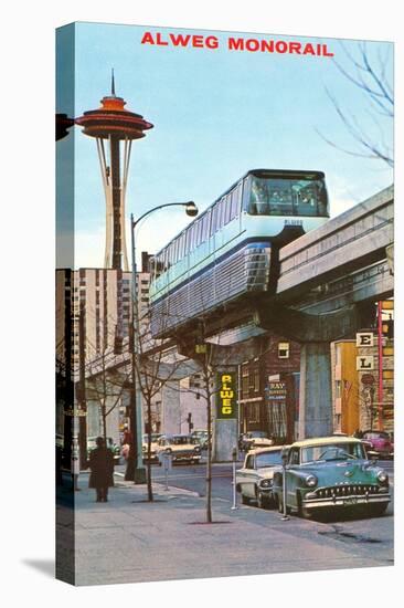 Alweg Monorail, Seattle, Washington-null-Stretched Canvas