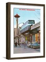 Alweg Monorail, Seattle, Washington-null-Framed Art Print