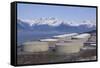 Alyeska Pipeline Terminal-DLILLC-Framed Stretched Canvas