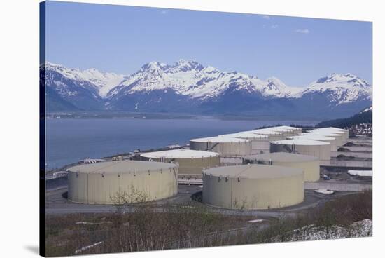 Alyeska Pipeline Terminal-DLILLC-Stretched Canvas