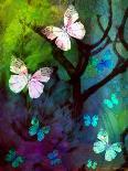 Turquoise Sea and Sky with Butterflies, 2014-AlyZen Moonshadow-Laminated Giclee Print