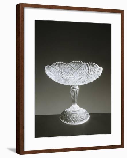 Alzata Molded Glass Bowl, 1910-1919, Italy-null-Framed Giclee Print