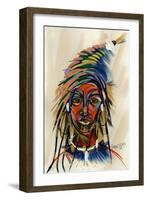 Am I an Aborigin 1, 2008-Oglafa Ebitari Perrin-Framed Giclee Print