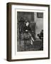 Am I Sharp Enough? 1876, Girl, Violin, Interior, Music-null-Framed Giclee Print