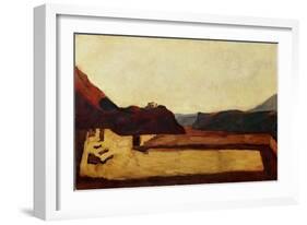 Am Kalvarienberg bei Bozen - Calvary near Bolzano, Italy,1922-Albin Egger-lienz-Framed Giclee Print