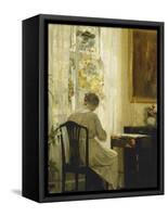 Am Wohnzimmerfenster-Carl Holsoe-Framed Stretched Canvas