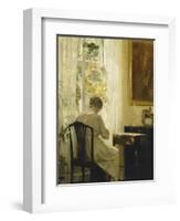 Am Wohnzimmerfenster-Carl Holsoe-Framed Giclee Print