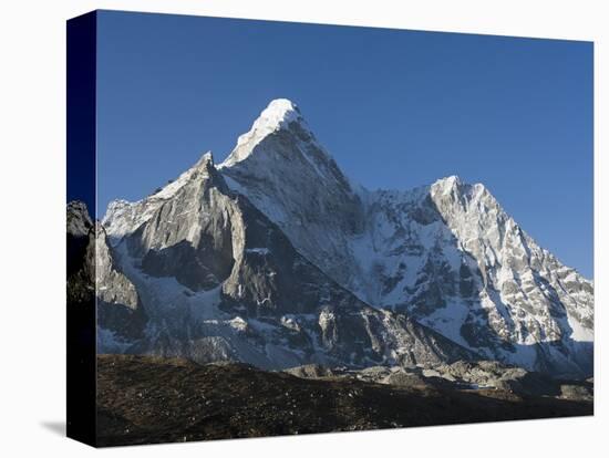 Ama Dablam 6812M, Solu Khumbu Everest Region, Sagarmatha National Park, Himalayas, Nepal, Asia-Christian Kober-Stretched Canvas