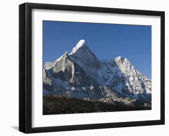 Ama Dablam 6812M, Solu Khumbu Everest Region, Sagarmatha National Park, Himalayas, Nepal, Asia-Christian Kober-Framed Photographic Print