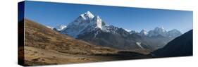 Ama Dablam and the Khumbu Valley, Himalayas, Nepal, Asia-Alex Treadway-Stretched Canvas